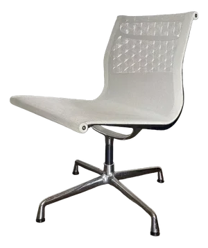 EA 107 Swivel Chair in Chrome and Air Mesh by Charles & Ray Eames for Vitra, 2001