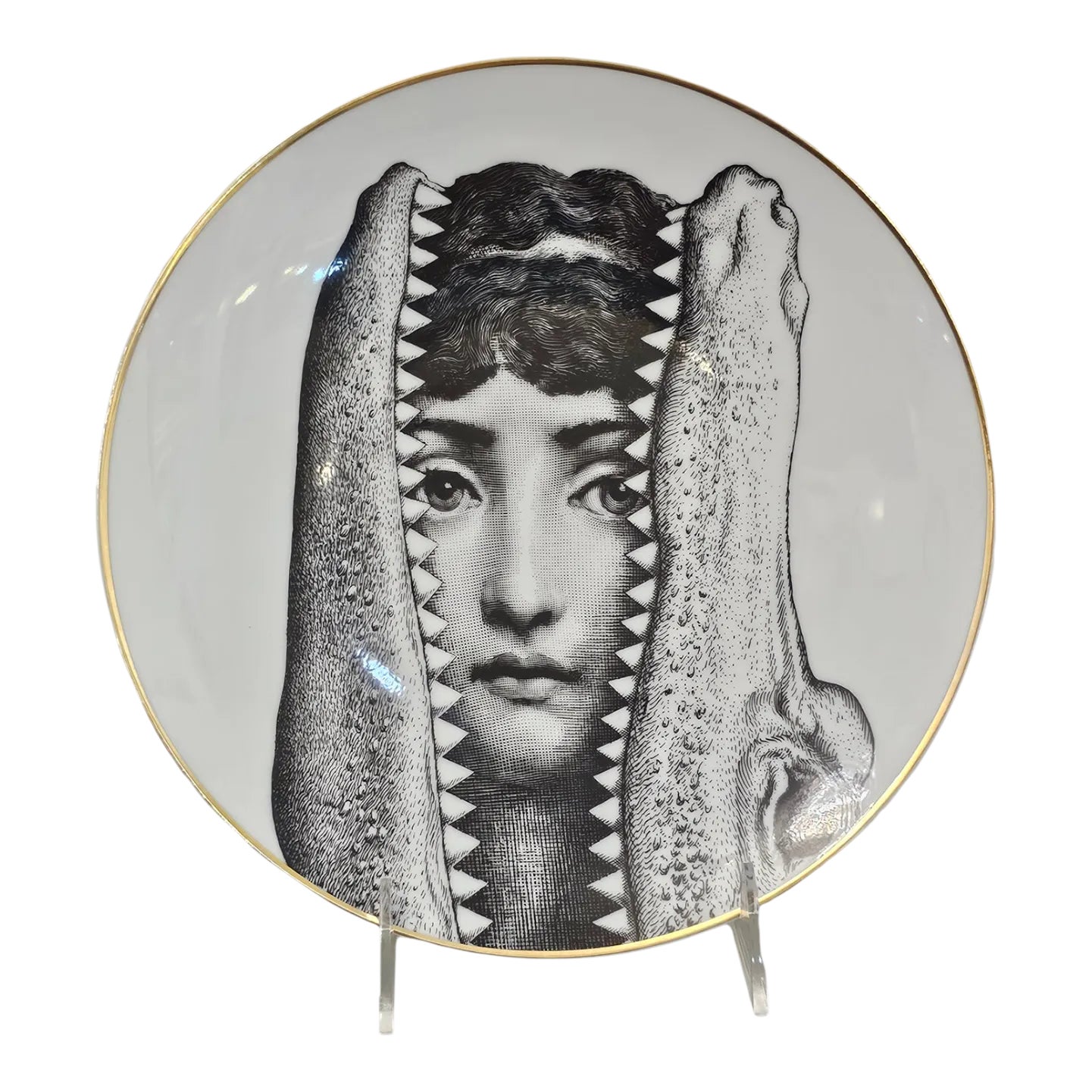 Rosenthal Fornasetti Decorative Plate, Motiv 24, Julia Collection