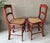 Circa 1920 Solid Oak Wood & Cane Seat Two-Rung Curved Ladderback Accent Chairs – A Pair For Sale - Image 16 of 18