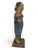 Wood Indian Hindu Female Attendant Abhaya Mudra Carved Wood Folk Art Statue For Sale - Image 7 of 12
