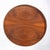 Modern Mid 20th Century Round Table With Brass Gallery and Brass Top Feet For Sale - Image 3 of 10