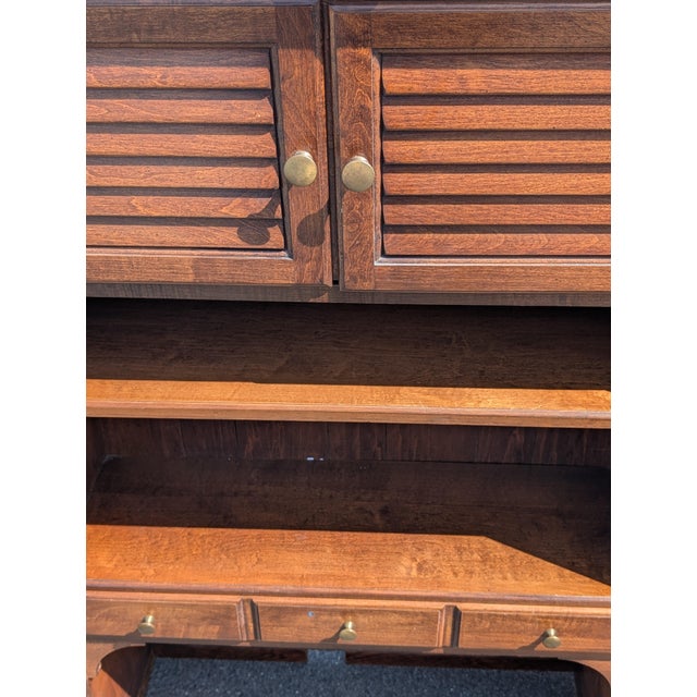 Brown Vintage Pennsylvania House One Drawer Bookcase Hutch For Sale - Image 8 of 12
