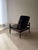 Scandinavian Armchair in Teak and Black Leather, 1960s For Sale - Image 9 of 13
