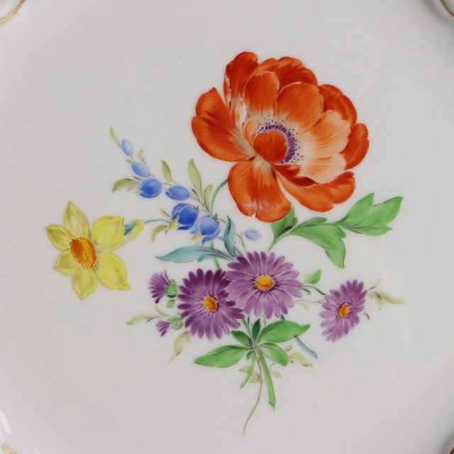 Ceramic Porcelain Plate from Meissen For Sale - Image 7 of 10