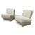 Modern mid century style lounge chairs. The chairs are unique and have a modern 70’s feel and look. Armless with unique...