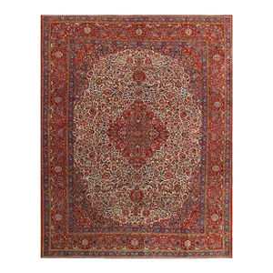 Pasargad DC Ivory Antique Persian Kashan