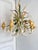French six-light chandelier manufactured by Sofidis FlorArt. Constructed in hand-painted tole, the chandelier features a...