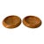 Vintage MCM Haeger Pottery Speckled Orange "Ufo" Planter Bowls - Matching Pair For Sale