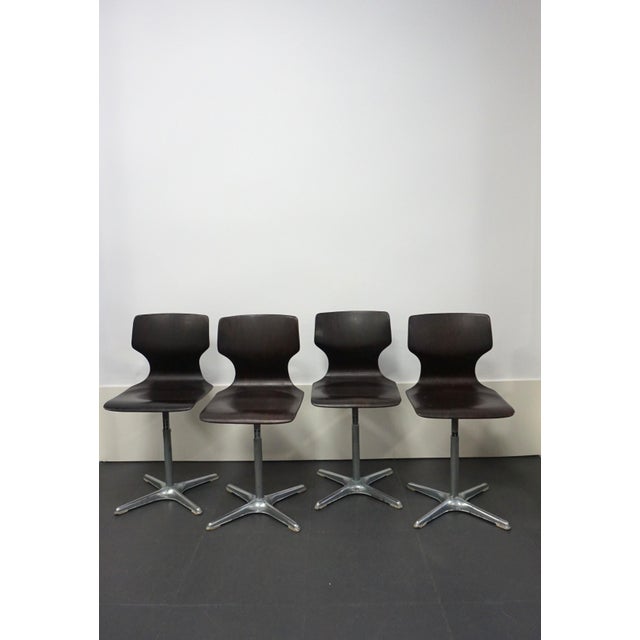 Metal Pagholz Chairs by Adam Stegner for Flötotto, 1970s, Set of 4 For Sale - Image 7 of 11
