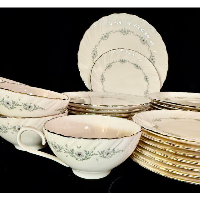 1980s 1980s Lenox Musette Service for Eight Dinnerware - 40 pcs For Sale - Image 5 of 12