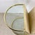 Mid-Century Modern Vintage Hollywood Regency Brass & Glass Magazine Rack Side Table For Sale - Image 3 of 18