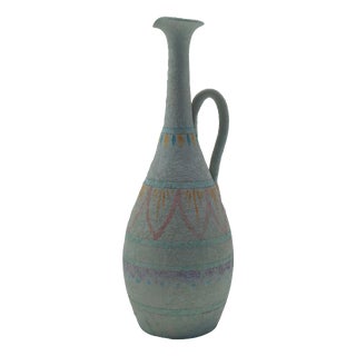 Ceramic Pitcher with Geometric Decorations, Italy, 1960s For Sale