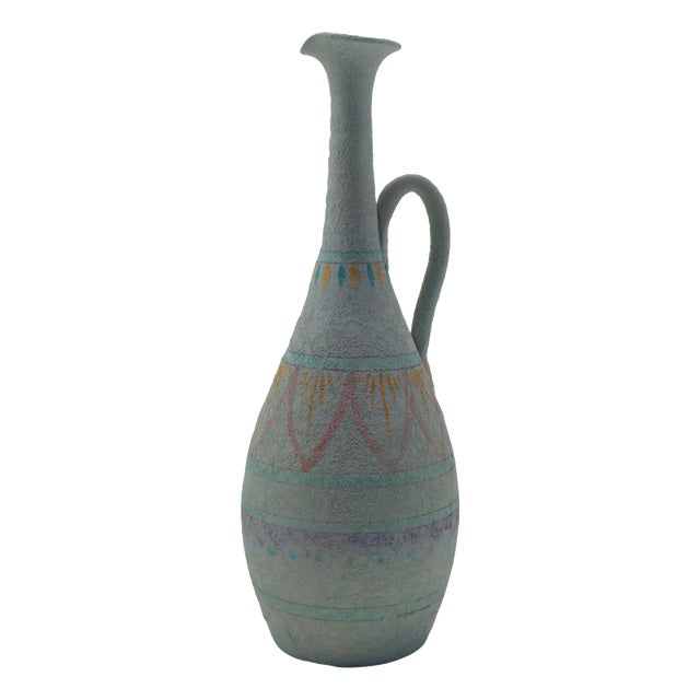 Ceramic Pitcher with Geometric Decorations, Italy, 1960s For Sale