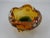 Glass Amber and Green Murano Glass Ashtray, Italy, 1960s For Sale - Image 7 of 15