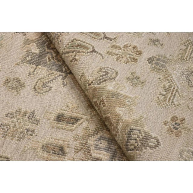 Oushak Wool Beige Area Rug, 12' 1'' X 14' 9'' For Sale - Image 4 of 6