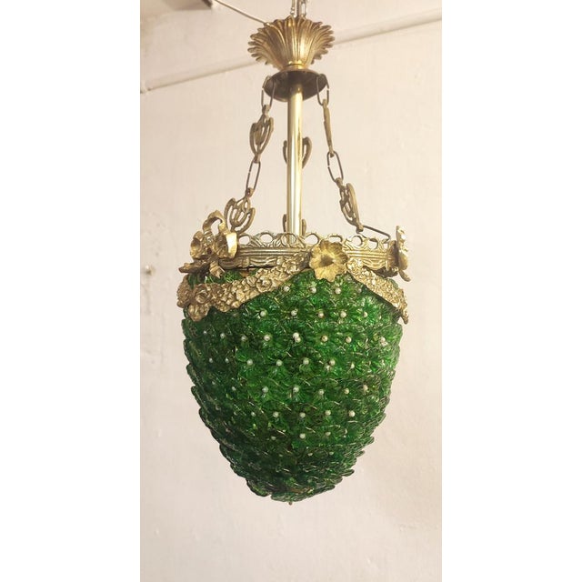 Ceiling Lamp with Murano Crystal Flowers, Italy, 1960s For Sale - Image 18 of 18