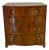 Antique George III Figured Mahogany Bow Fronted Chest of 5 Drawers, 1820 For Sale