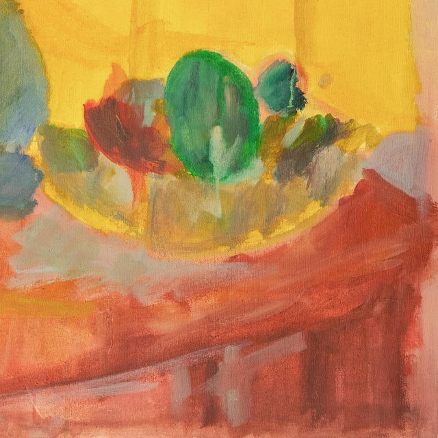 'Study of a Fruit and Vase', Large Post-Impressionist American School Still Life For Sale In Monterey, CA - Image 6 of 8