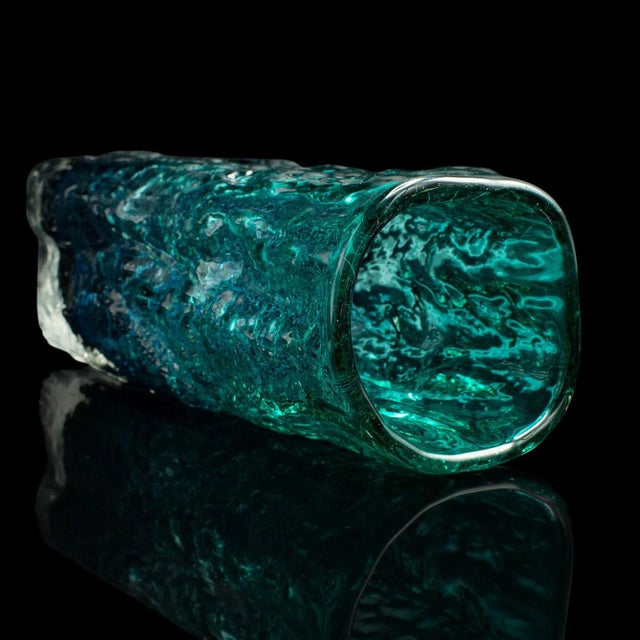 Green 1950s Vintage Italian Art Glass Decorative Posy Vase For Sale - Image 8 of 10