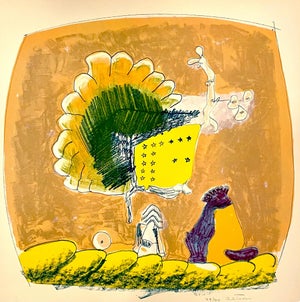 John Altoon, California Pop Art Abstract Expressionist LA Lithograph John Altoon About Women, 1966