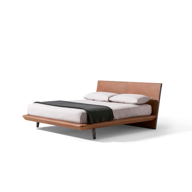 Acute Bed with Wood Bench and Nightstand by Rodolfo Dordoni for Cassina, Set of 3 For Sale - Image 9 of 18