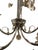 French Vintage 5 Arm Chandelier With Glass Orb Drops For Sale - Image 4 of 4