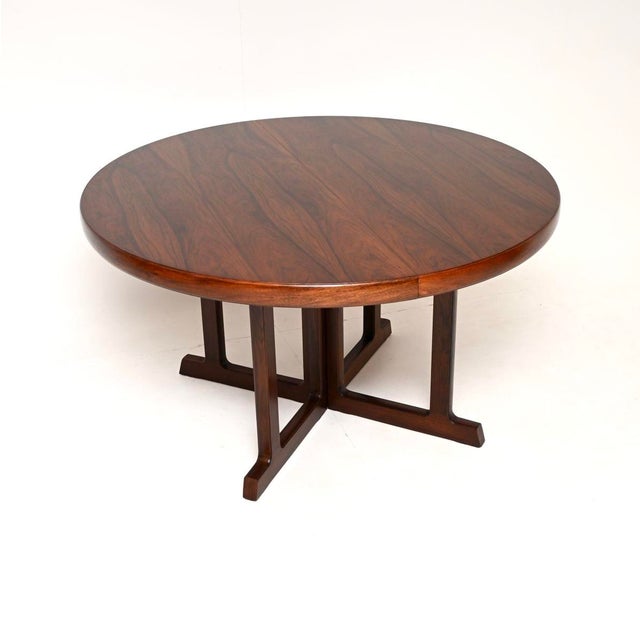Mid-Century Modern Vintage Danish Dining Table attributed to Johannes Andersen for Hans Bech, 1960 For Sale - Image 3 of 11