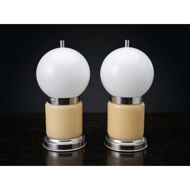 Murano Glass Lamps from Manifattura Di Murano, 1950s, Set of 2 For Sale - Image 9 of 9