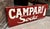 Vintage enameled iron Campari Soda advertising sign in good condition. This piece has an attribution mark, I am sure that...