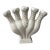 Vintage White Five Finger Vase For Sale