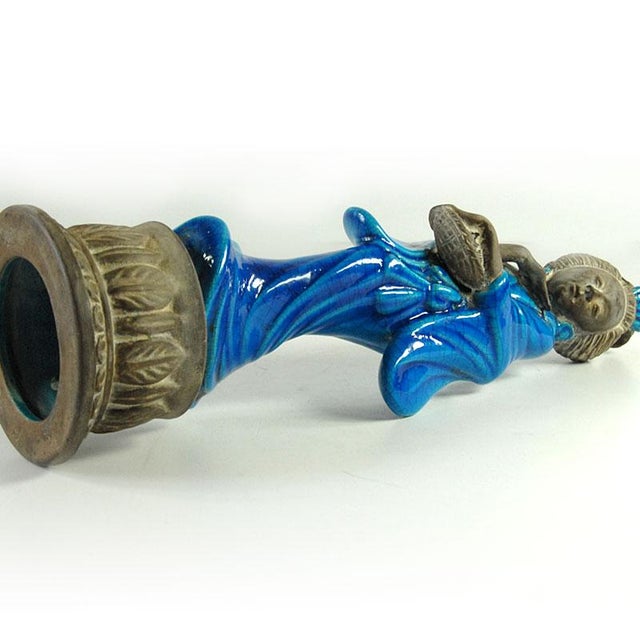 Italian Ceramic Figurine by Ugo Zaccagnini, 1940s For Sale - Image 9 of 13