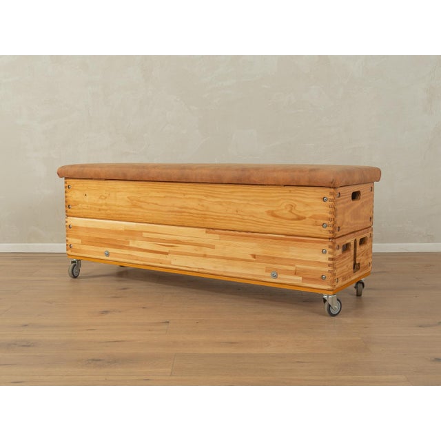 Mid-Century Modern Wooden Chest, 1960s For Sale - Image 6 of 10