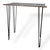 Vintage Formica Marbled Console Table For Sale - Image 5 of 9