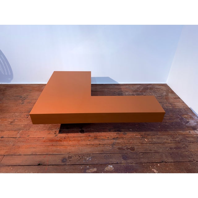1970s Minimalist Lacquer Floating Coffee Table in the Manner of Donald Judd, 1970 For Sale - Image 5 of 14