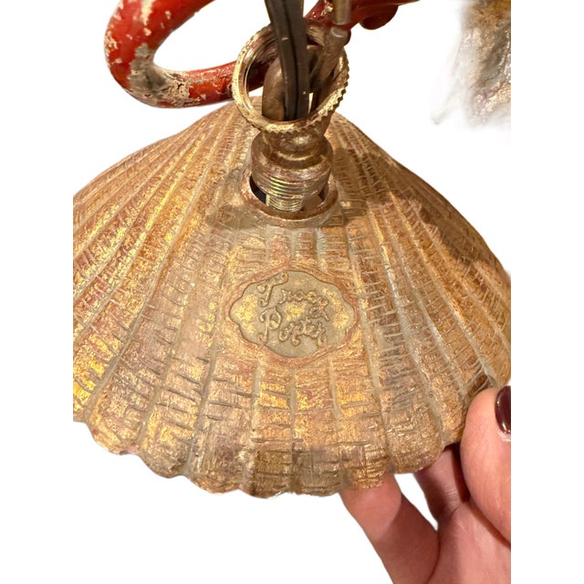 1990s Hollywood Regency Fanciful Seaside Chandelier For Sale - Image 9 of 11