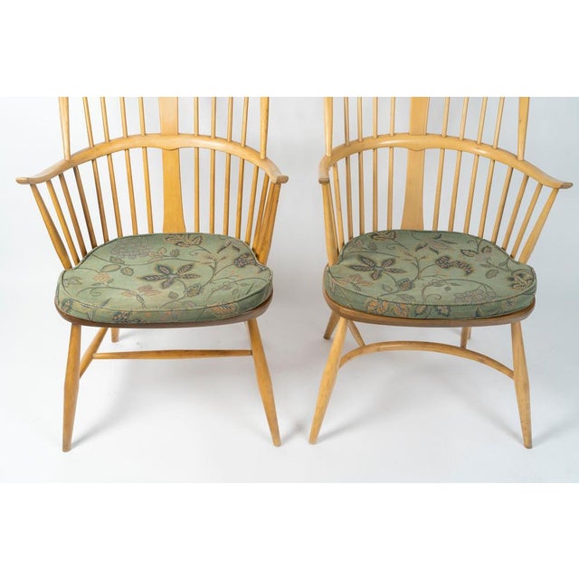 20th Century English Windsor Armchairs by Ercol, Set of 2 For Sale - Image 6 of 9