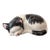 Vintage Italian Ceramic Sleeping Cat Figurine Hand Painted Black White Italy MCM For Sale
