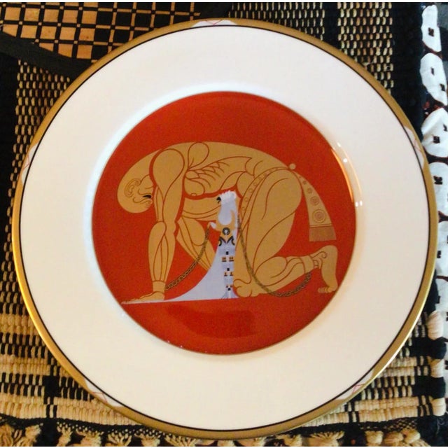 Erté Erte Samson and Delilah Charger For Sale - Image 4 of 4