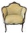 Antique Louis XV Style Bergère Barrel-Back Silhouette Armchair – Rococo Revival, Late 1800s For Sale