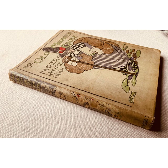 Off-white Antique the Old Mother Goose Nursery Rhyme Book For Sale - Image 8 of 16
