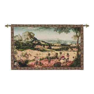 Brueghel Harvest Loom Woven Tapestry - 66 X 106 Cm (2'2" X 3'6") - Requires Rod Size 3 For Sale