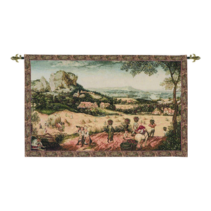 Brueghel Harvest Loom Woven Tapestry - 66 X 106 Cm (2'2" X 3'6") - Requires Rod Size 3