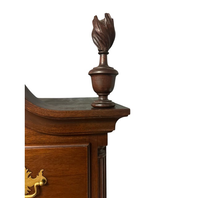 Queen Anne Style Cherry Highboy Chest on Chest For Sale In Greensboro - Image 6 of 12