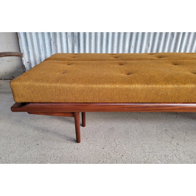 Wood Poul M. Volther for Frem Røjle Danish Modern Sofa Sleeper For Sale - Image 7 of 12