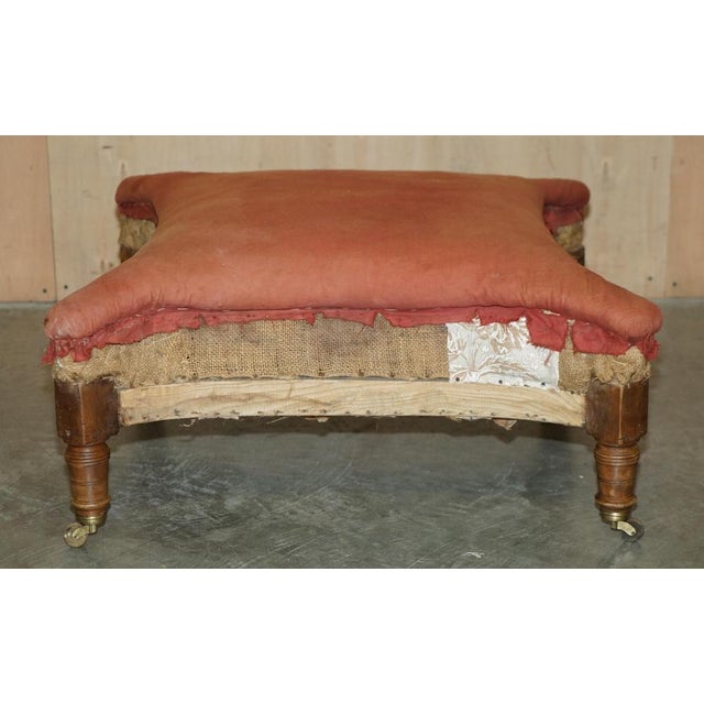 Large Early Victorian Footstool, 1860s For Sale - Image 18 of 18