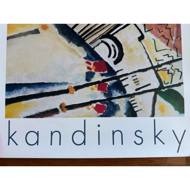 Paper Wassily Kandinsky Authentic Original Vtg. 1991 Tate Gallery Exhibition Poster of Masterpiece "Cossacks" (1910–1911) For Sale - Image 7 of 13