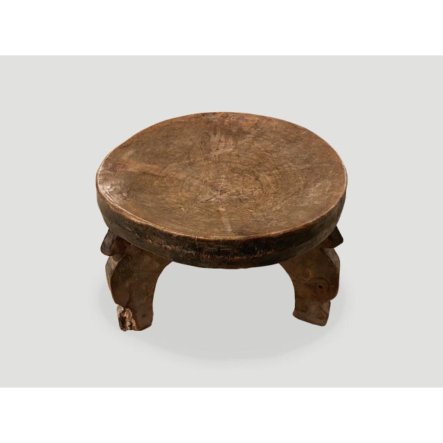 1900 - 1909 Antique African Tray Side Table or Bowl For Sale - Image 5 of 5