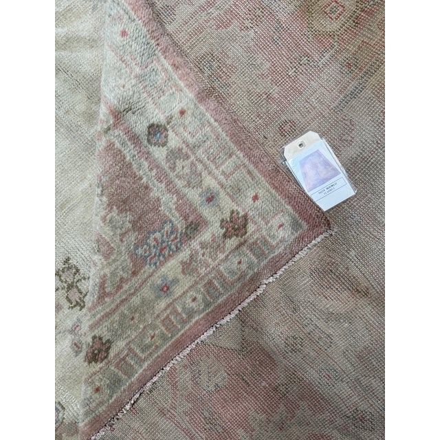 Antique Borlou Rug With Central Medallion and Floral Border – 11'10" X 9'3" For Sale - Image 10 of 11