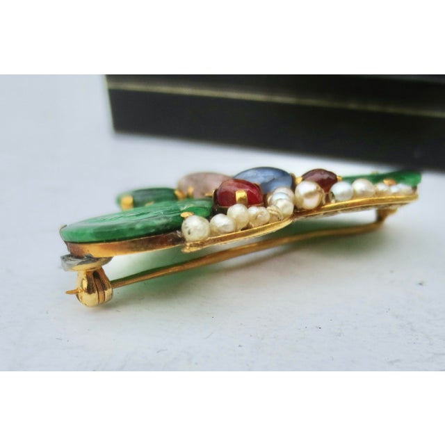 Chinese Butterfly Pin 20kt Vintage 40s For Sale In New York - Image 6 of 7