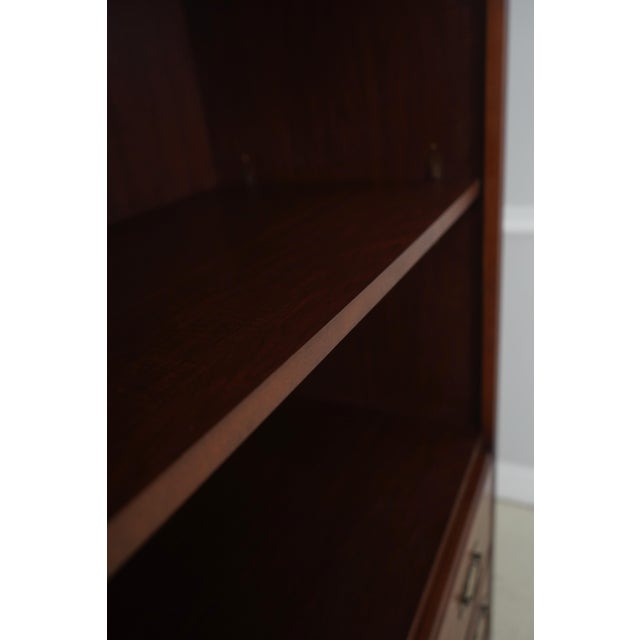 Broyhill Cherry Open Bookcase Wall Unit Cabinet For Sale - Image 13 of 16